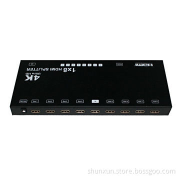 Foxun Ultra HD Full 1 x 8 1.4V HDMI Splitter, Support 4Kx2K, 3D, HDCP